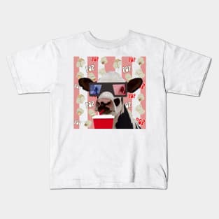 Funny Cow Moovie Time! Kids T-Shirt